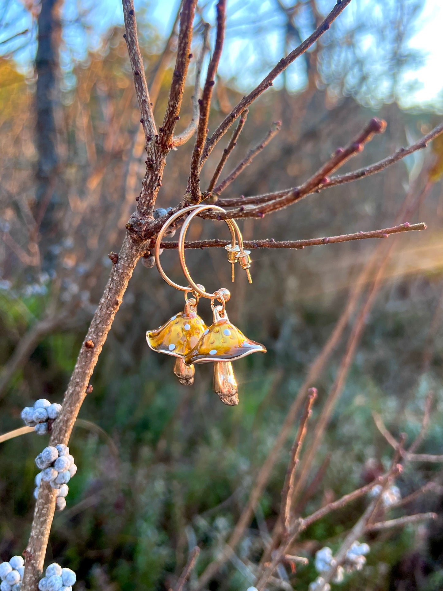 Woodland Mushroom Earrings