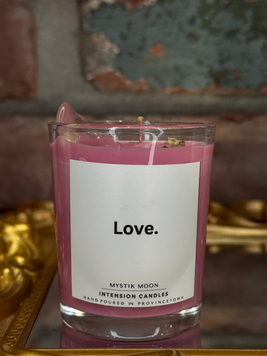 LOVE. Intention candle by Mystik Moon