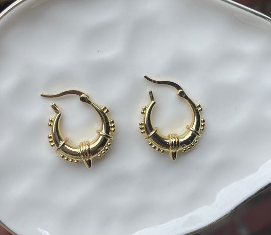 “Viking Princess” hoop earrings