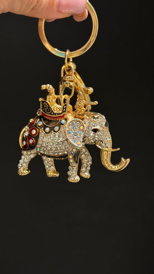 Elephant Sparkly Keychain