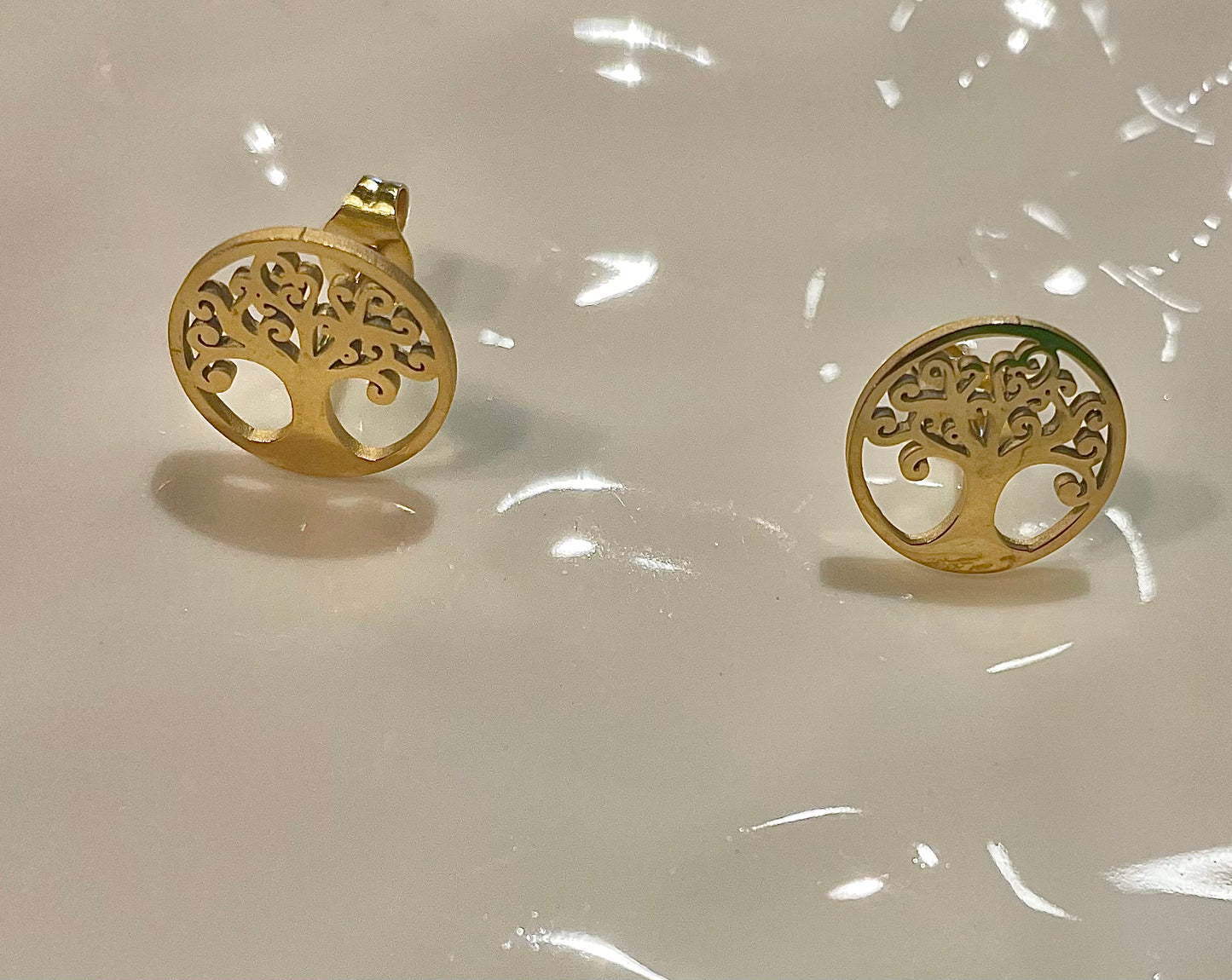 Tree of Life gold studs