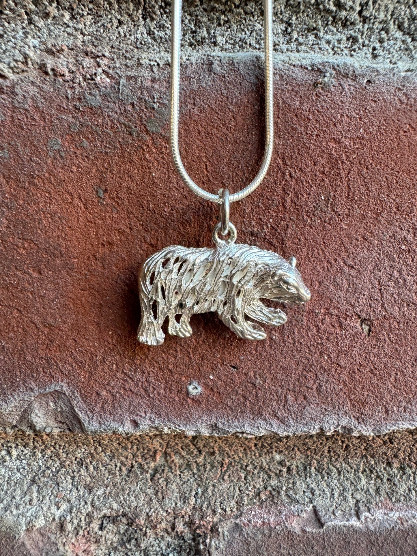 Bear Silver Pendant