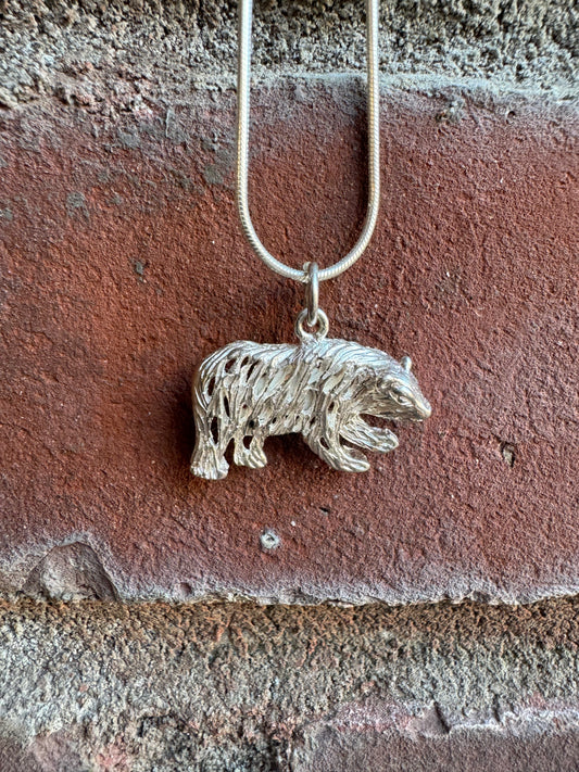 Bear Silver Pendant