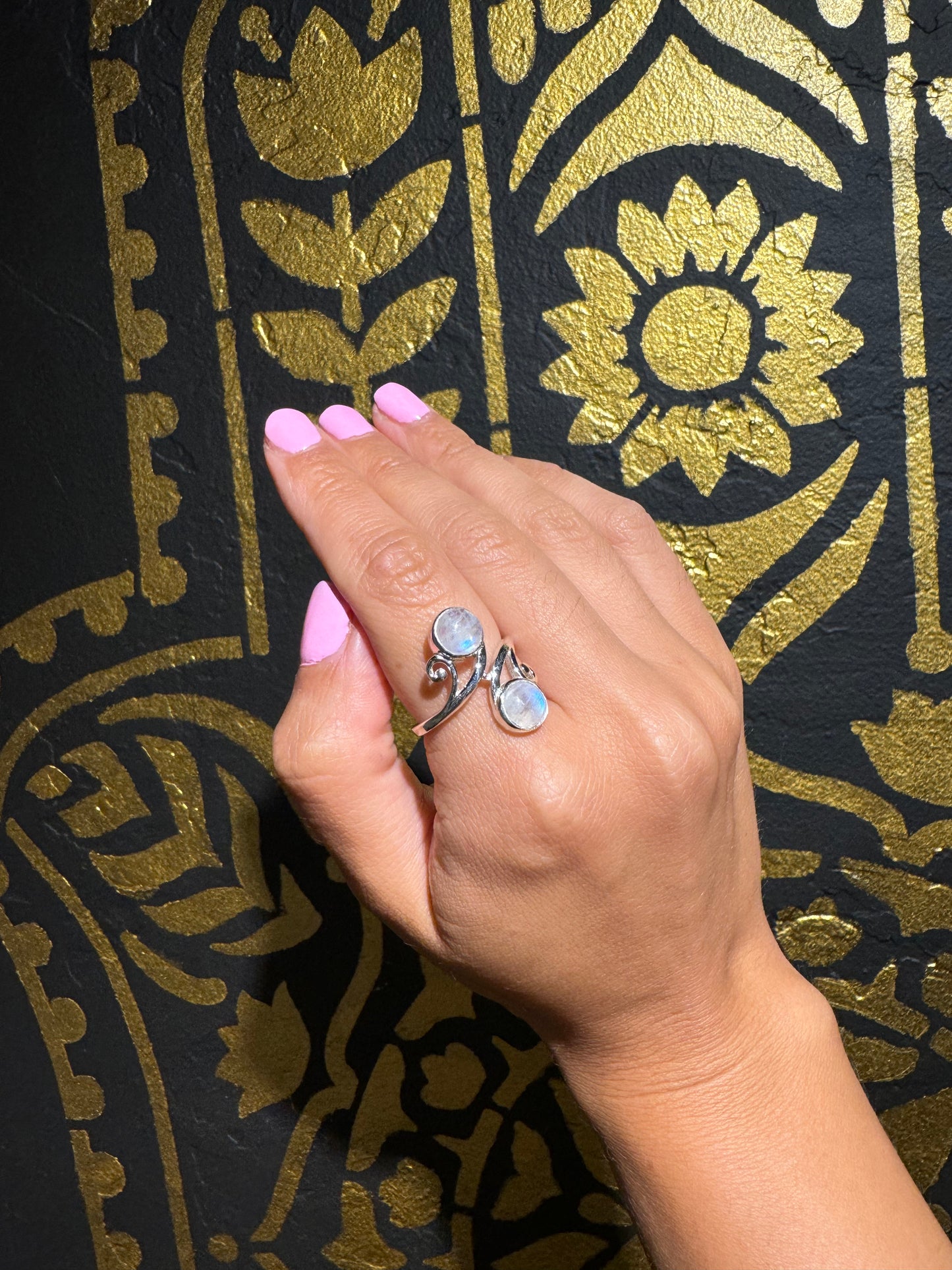 SPRING BLOSSOM moonstone ring