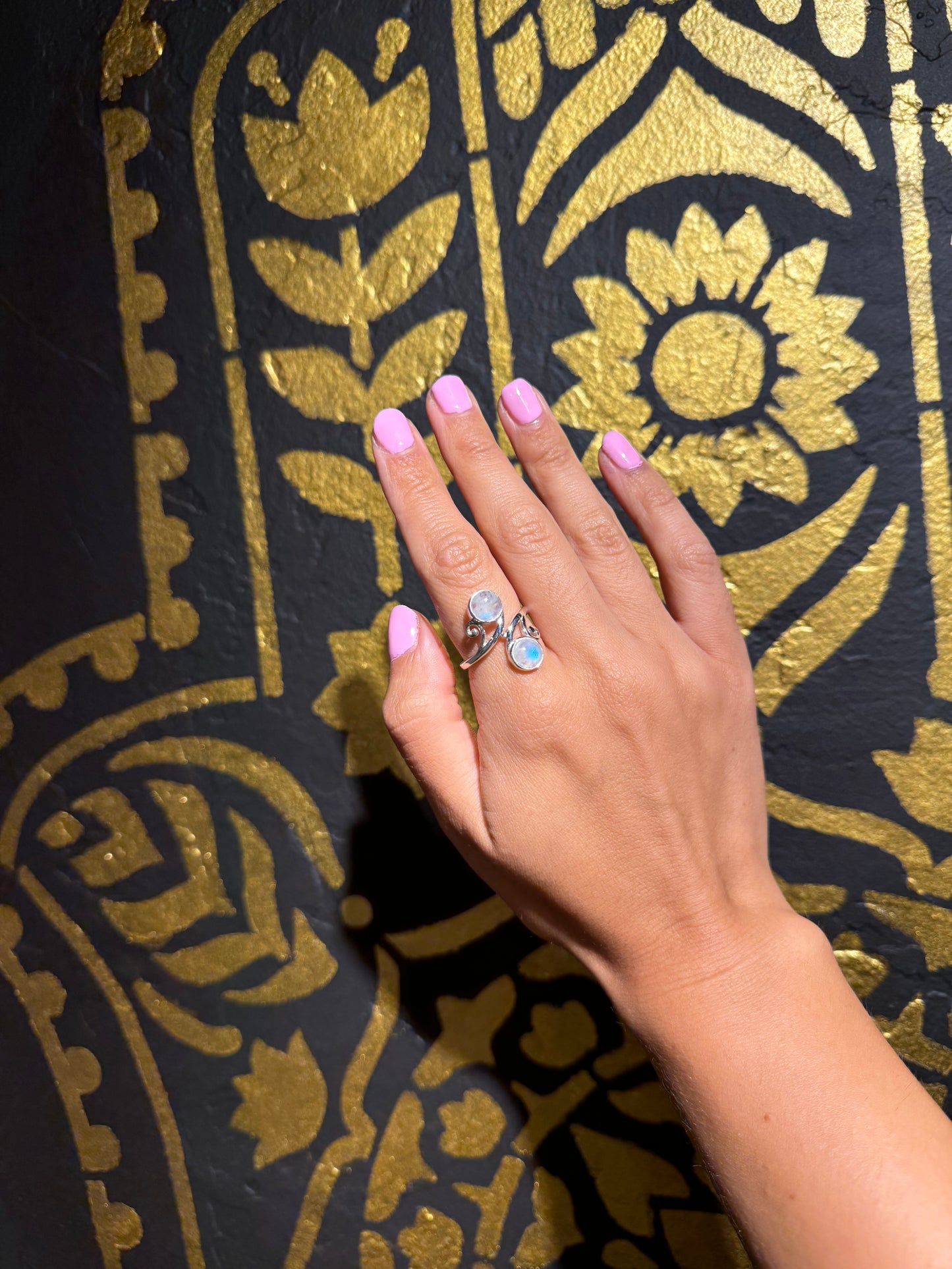 SPRING BLOSSOM moonstone ring