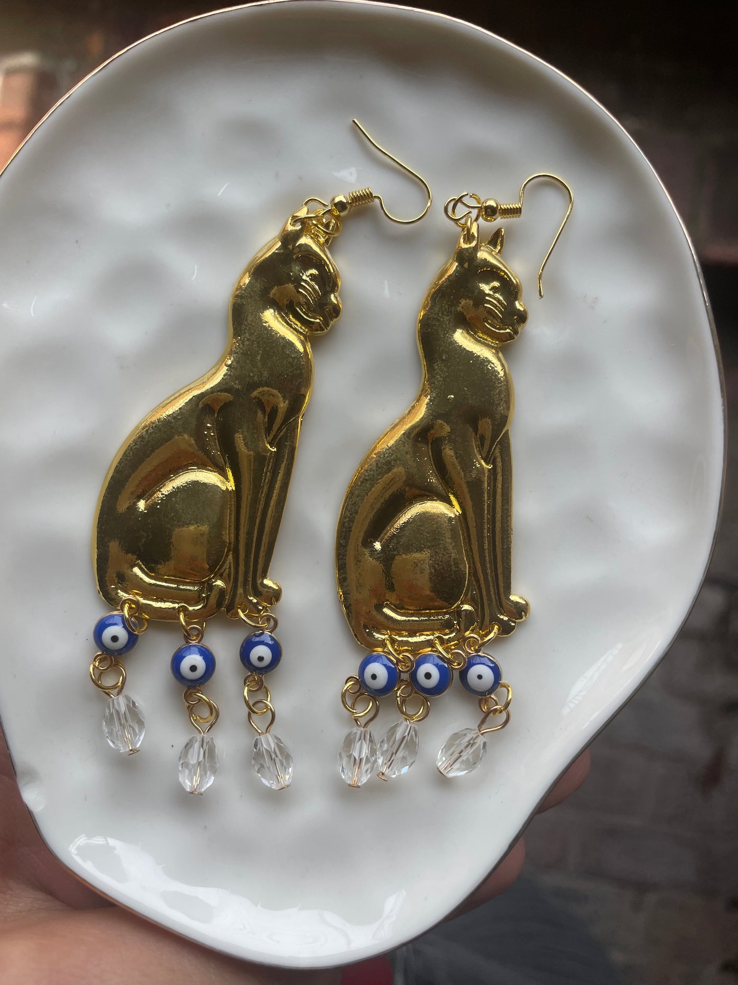 Cleopatra’s Cat Earrings