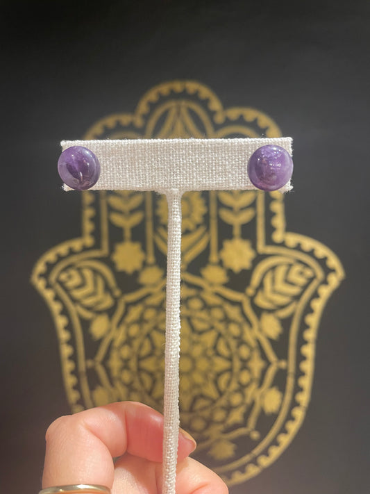 Crystal stud earrings