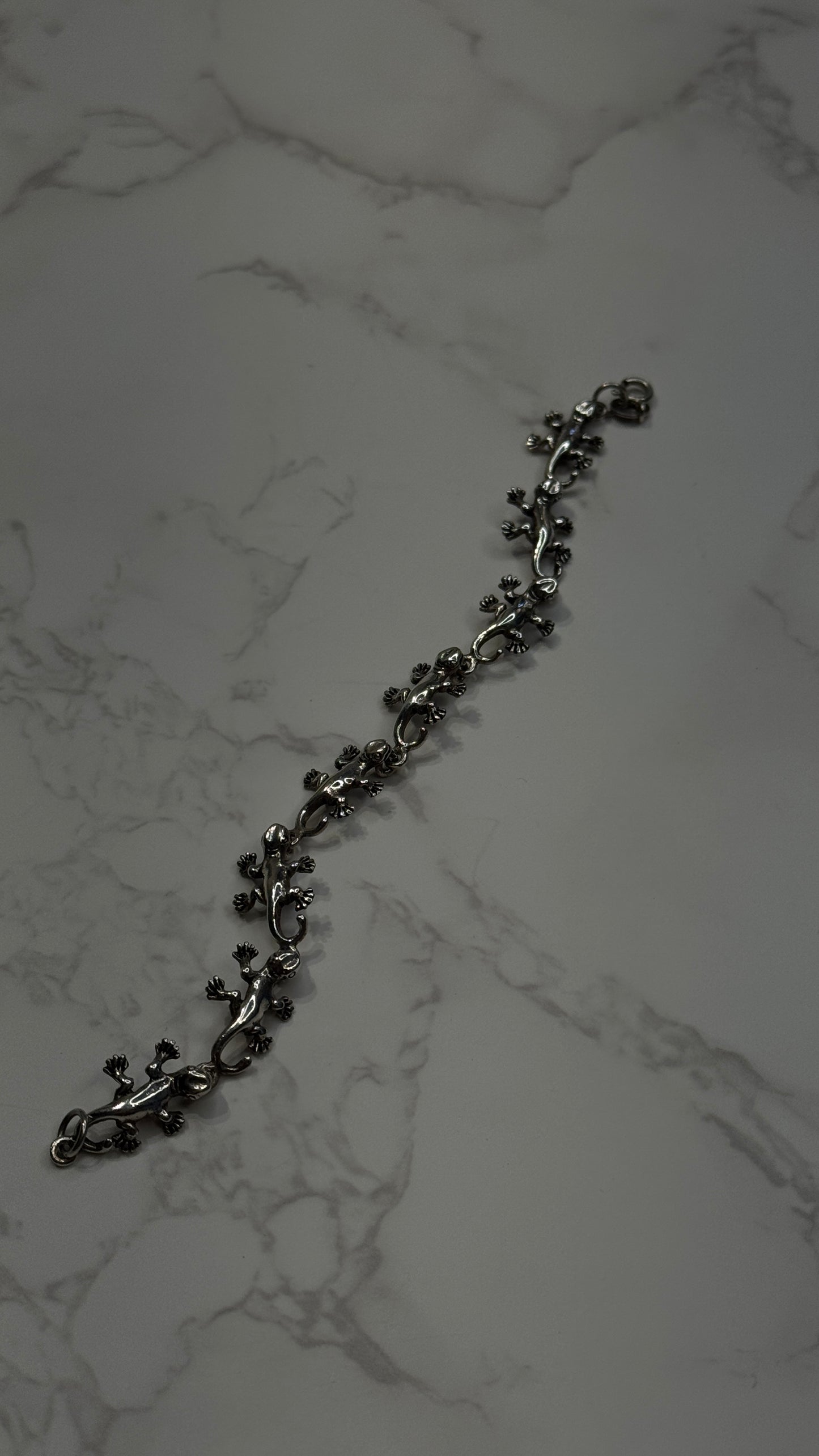 Lizard Silver Bracelet