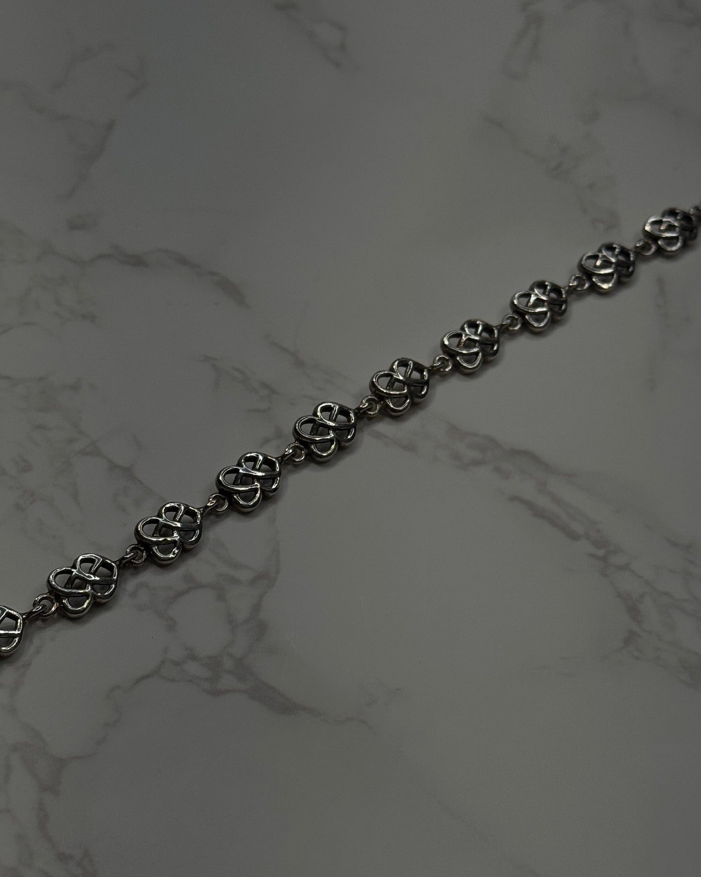 Celtic style silver bracelet