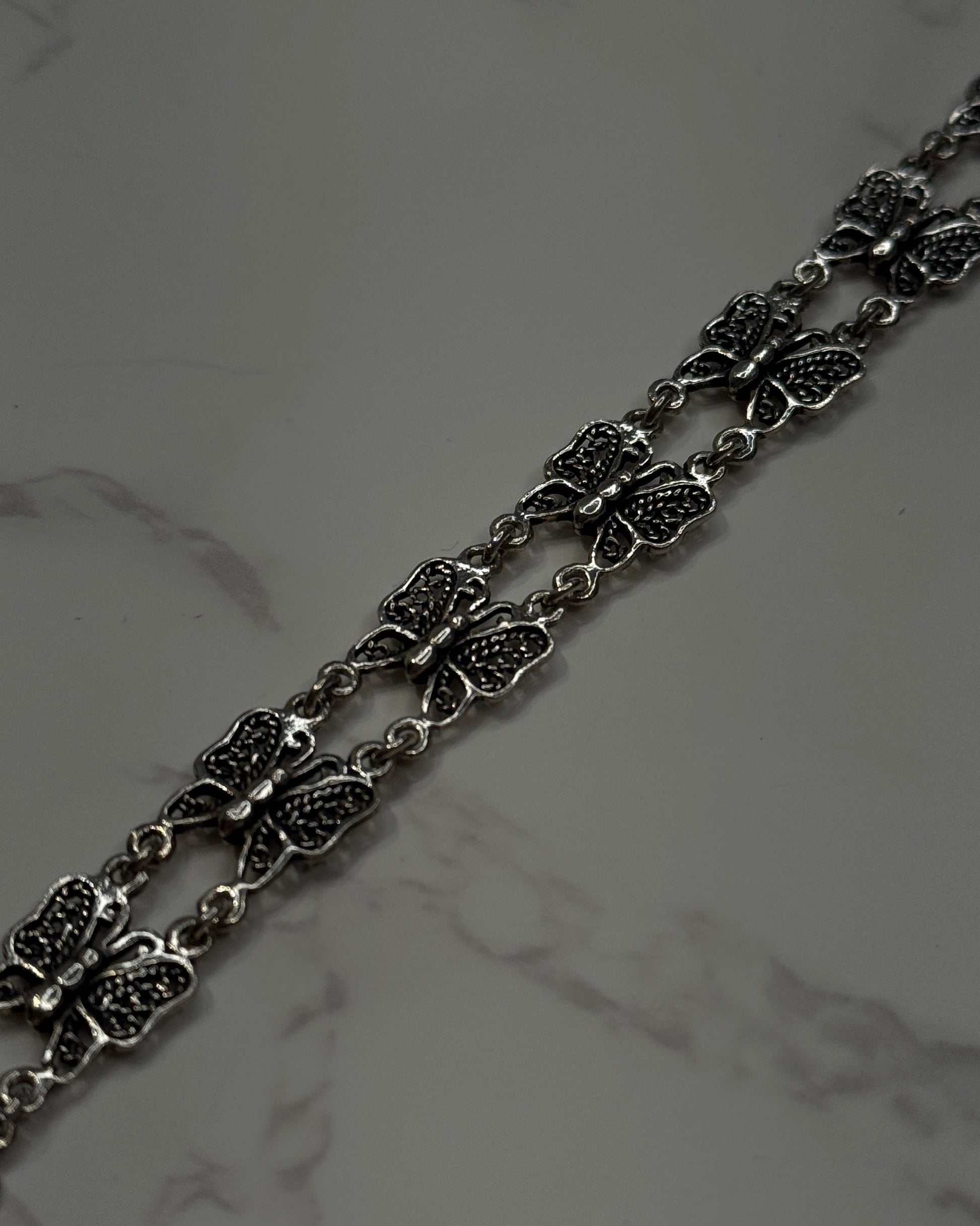 butterfly sterling silver bracelet 