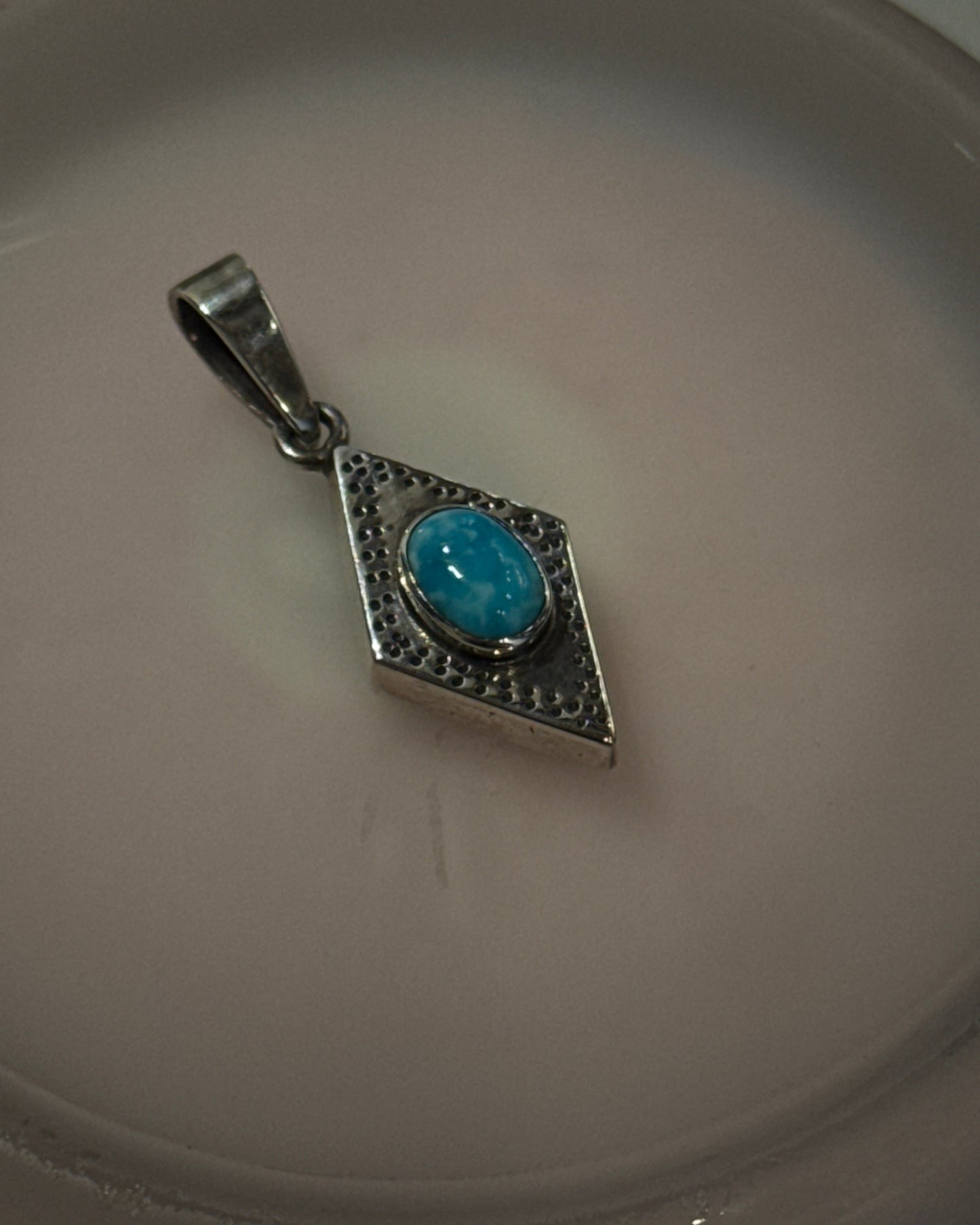 Rhombus Turquoise Pendant