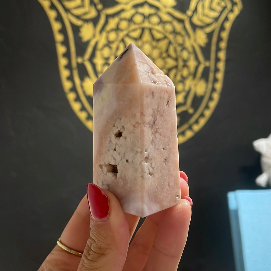 cherry blossom agate tower