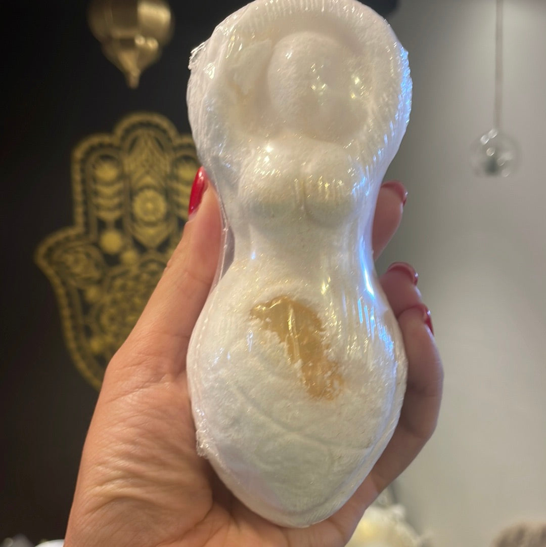 Crystal Golden Goddess Bath Bomb