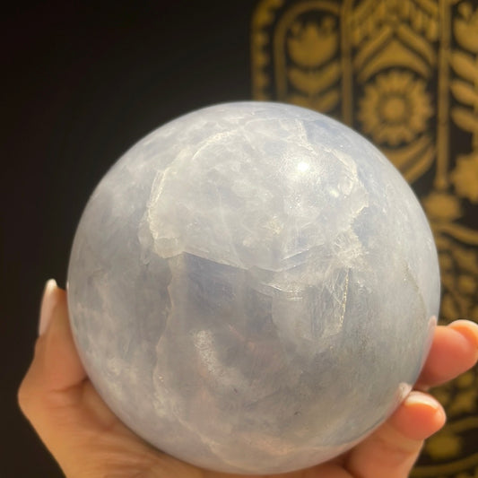 Blue Calcite Sphere