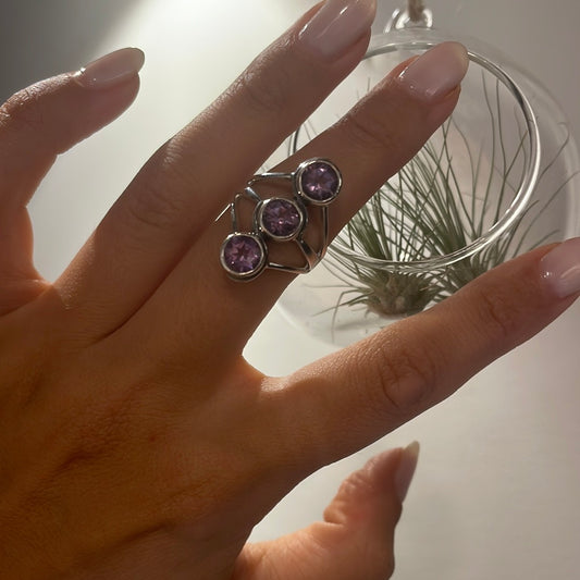 Amethyst Sterling Silver Ring