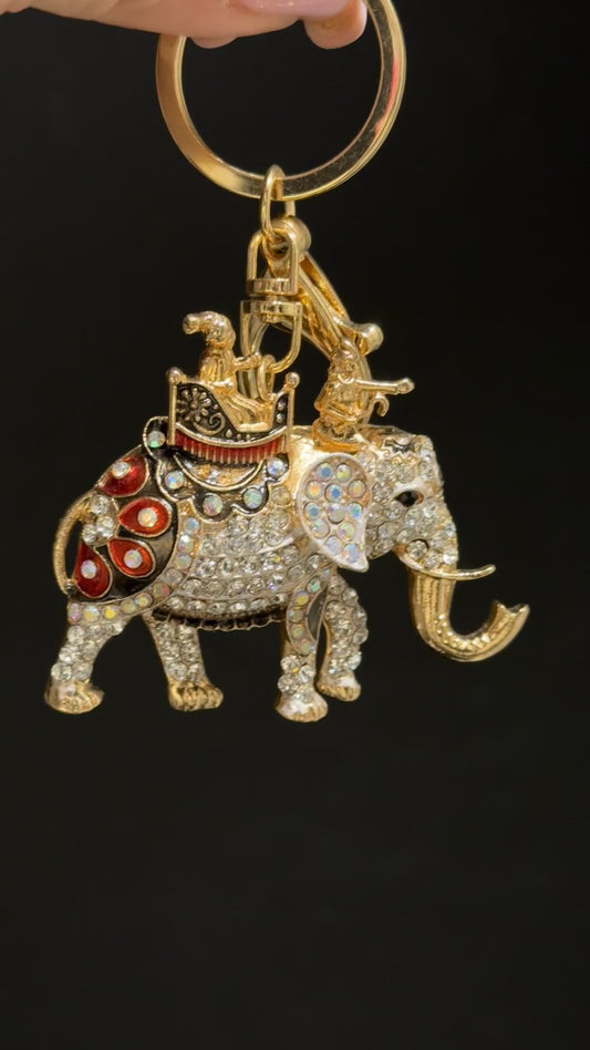 Elephant Sparkly Keychain