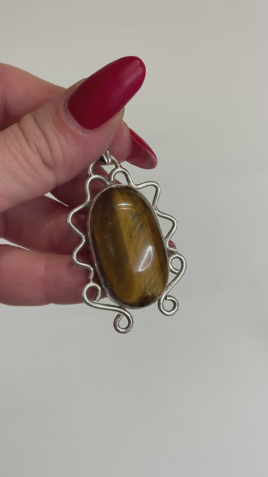 Powerful Tiger Eye pendant