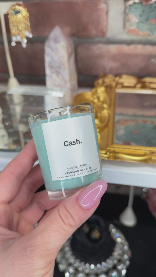 CASH. Intention candle by Mystik Moon