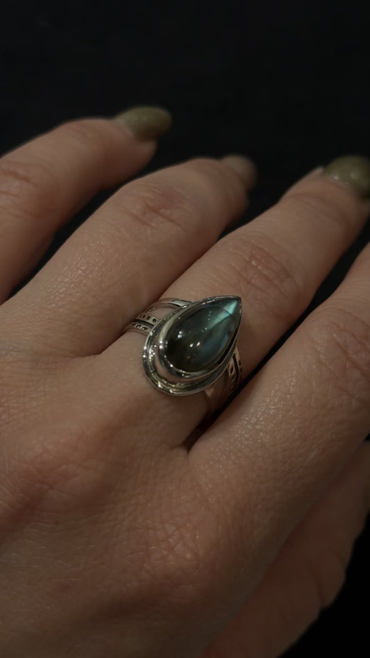 Nature Goddess Labradorite Ring