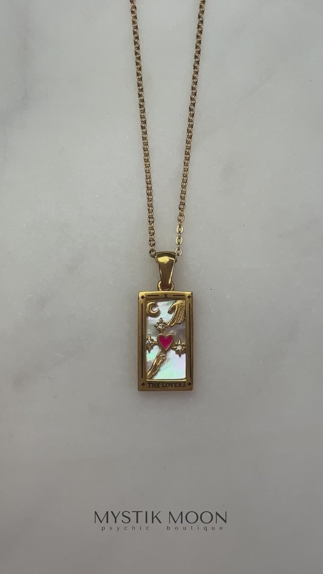 love tarot necklace