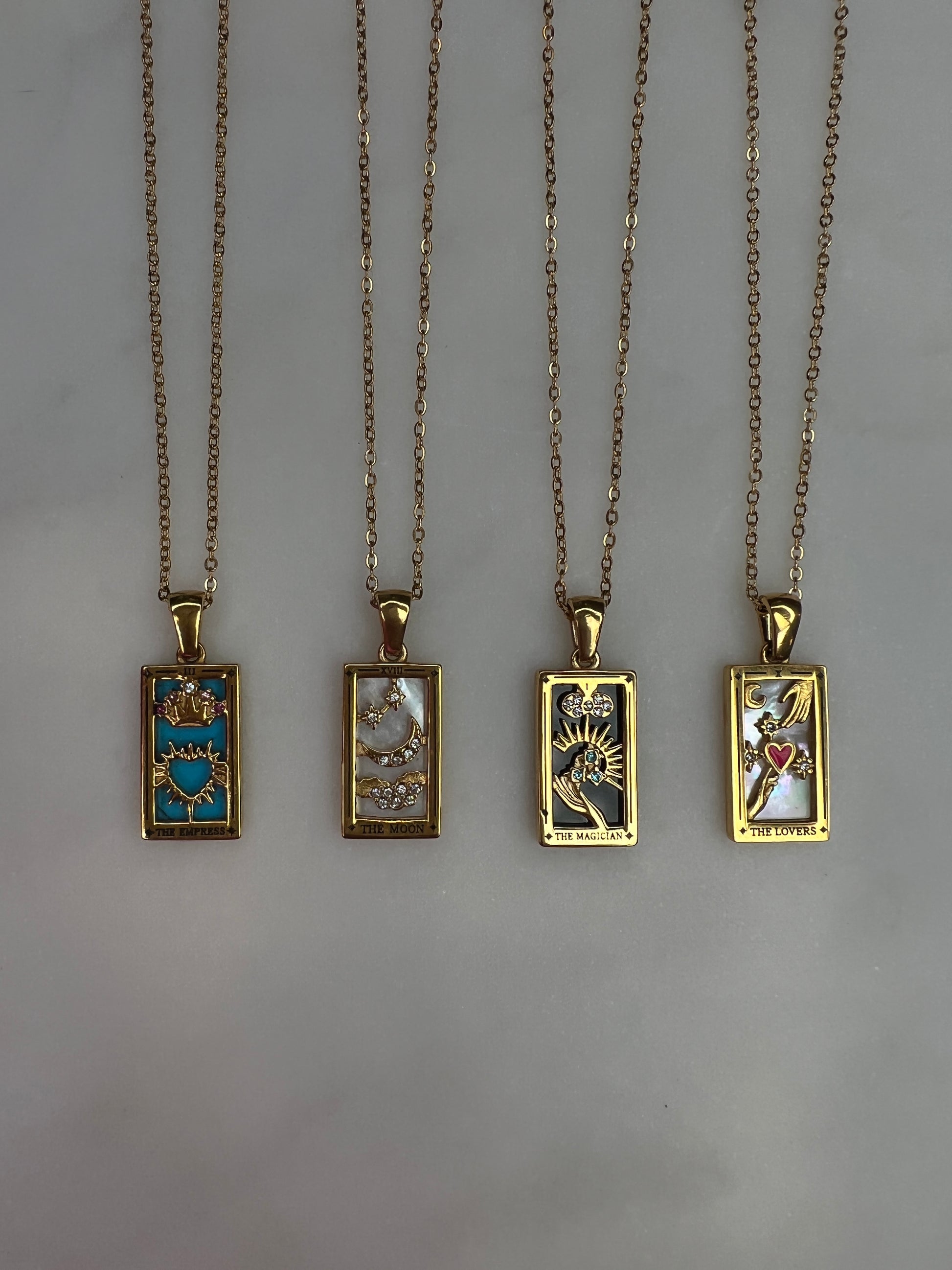 tarot card necklace