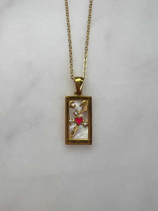 The Lovers. Tarot Necklace.