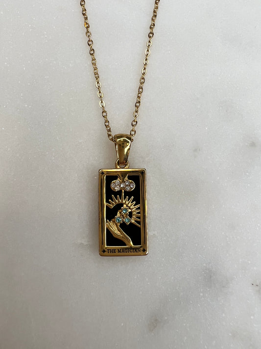 magician tarot necklace