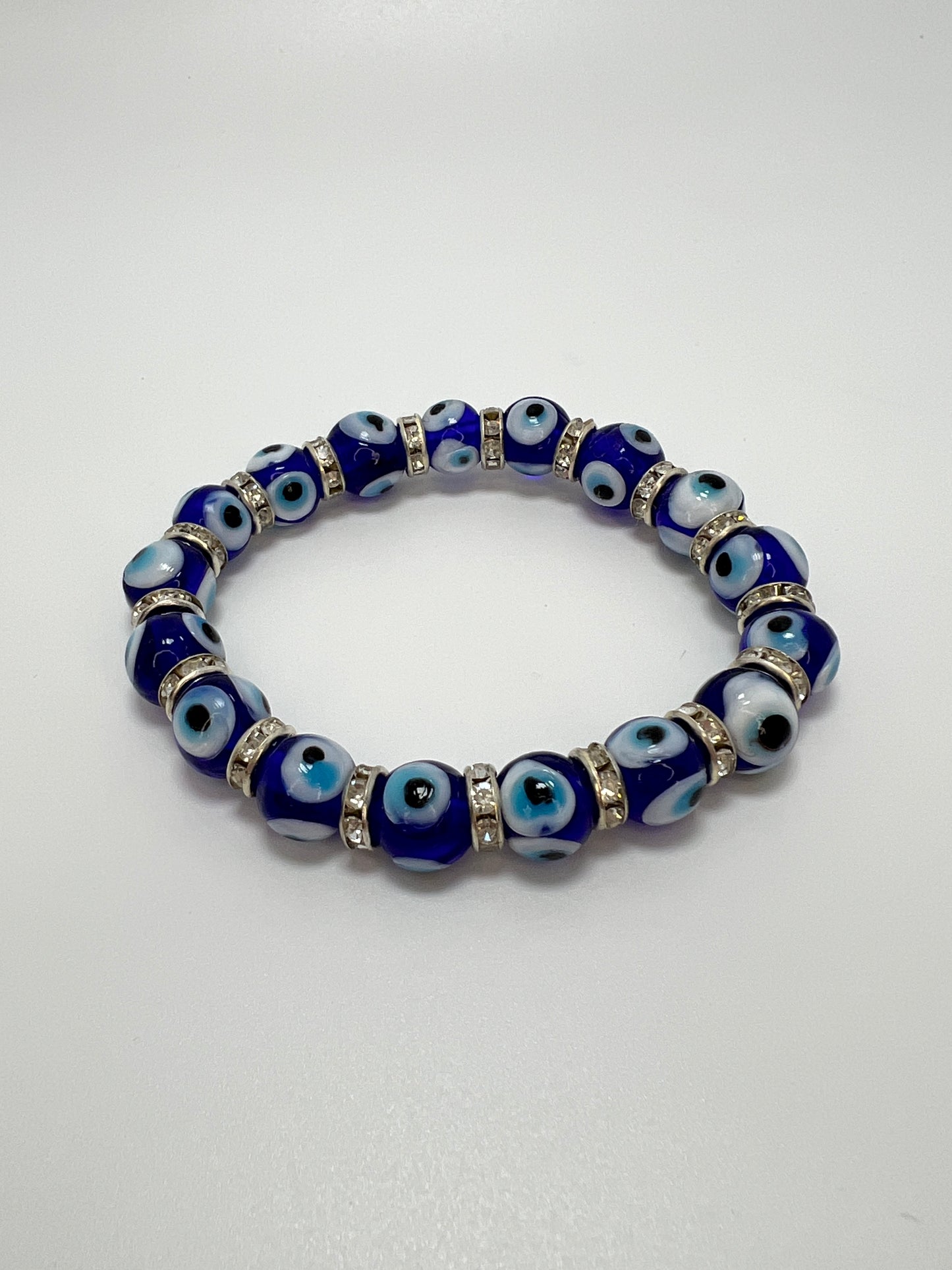 Evil eye glass beads bracelet