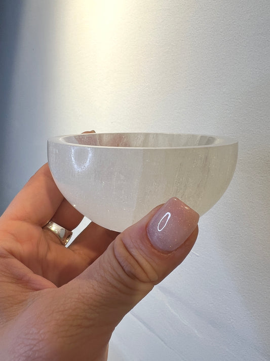 Selenite bowl small