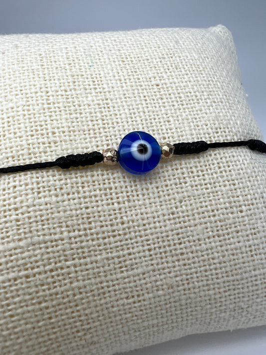 black evil eye bracelet