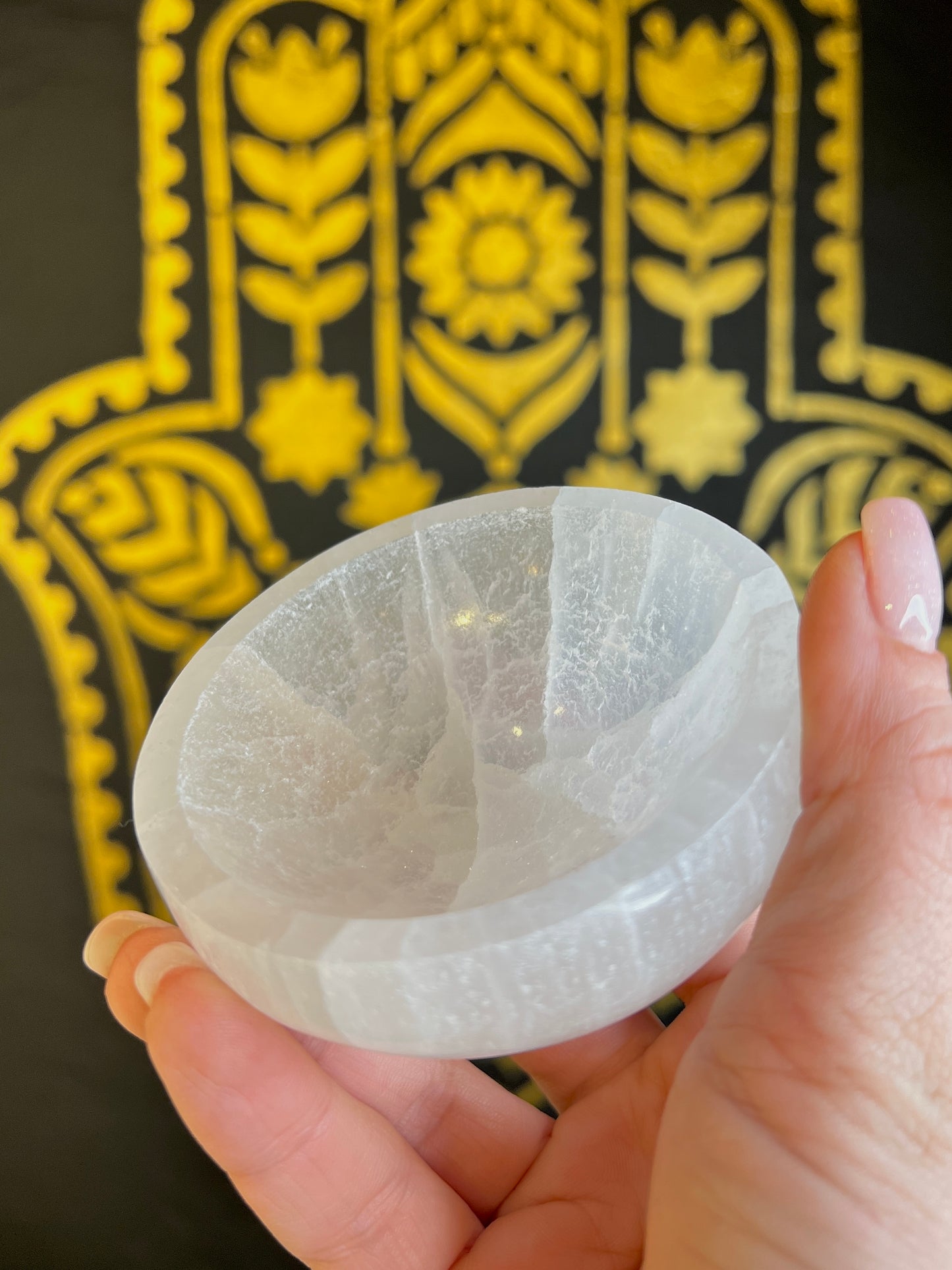 Selenite bowl small